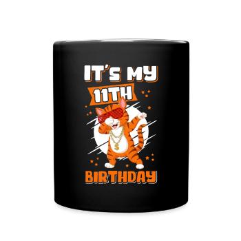 Idée cadeau 11e anniversaire Cadeau 11 ans - Mug uni - noir - Devant