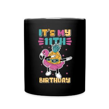 11e anniversaire 11 ans Cadeau Idée Cadeau Cadeau - Mug uni - noir - Devant