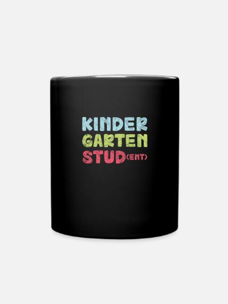 Kindergarten - Tasse einfarbig - Schwarz