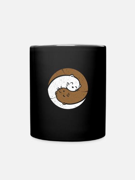Otter - Tasse einfarbig - Schwarz