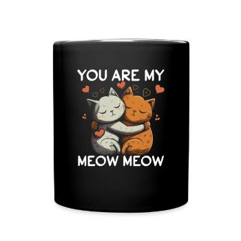 Tu es mon miaou miaou miaou Saint-Valentin - Mug uni - noir - Devant
