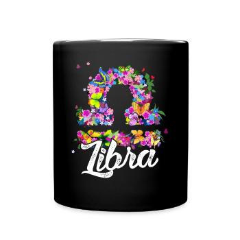 Libra Libra Zodiac Sign Of Zodiac - Full Colour Mug - black - Front