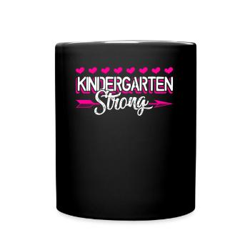 Kindergarten Teacher Kindergarten Strong - Full Colour Mug - black - Front