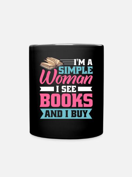 Conception d’amateurs de livres avec des livres pour la littérature - Mug uni - noir