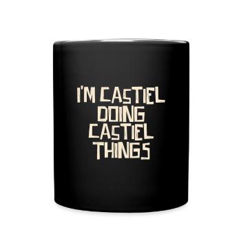 I'm Castiel doing Castiel things - Full Colour Mug - black - Front
