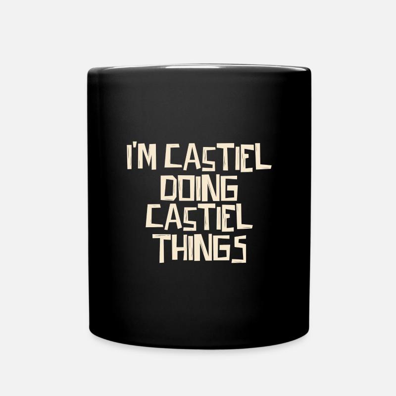 I'm Castiel doing Castiel things - Tasse einfarbig - Schwarz