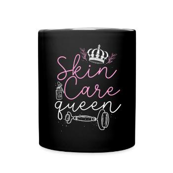 Cute Esthetician Skincare - Full Colour Mug - black - Front