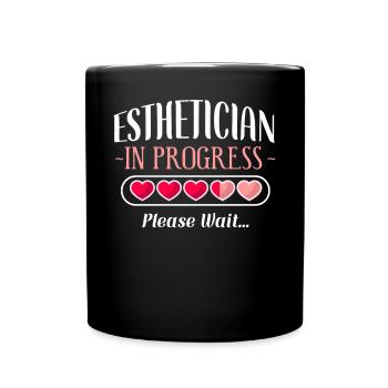 Cute Licensed Esthetician Skincare - Tasse einfarbig - Schwarz - Vorne