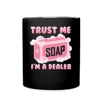 Fabrication de savon, savonnier, savonologue - Mug uni - noir - Devant