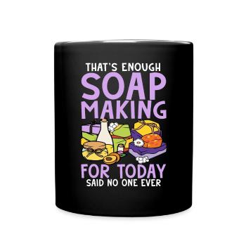 Soap manufacturer Soapologist - Full Colour Mug - black - Front