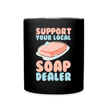 Soap Making, Soap Maker, Soapologist - Full Colour Mug - black - Front