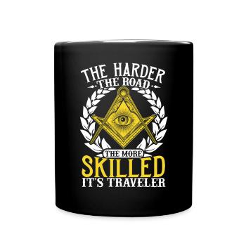 Masonic Freemasonry Fraternal - Tasse einfarbig - Schwarz - Vorne