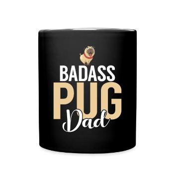 Pug Gifts for Pug Lovers - Full Colour Mug - black - Front