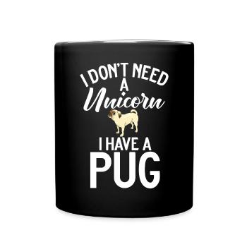 Cadeaux de carlin pour les amateurs de carlins - Mug uni - noir - Devant