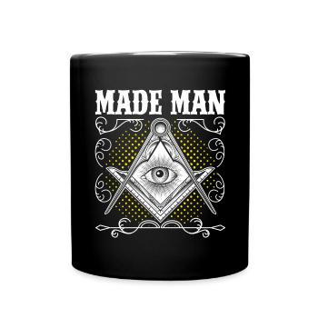 Masonic Freemasonry Fraternal - Tasse einfarbig - Schwarz - Vorne