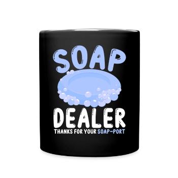 Soap Making, Soap Maker, Soapologist - Full Colour Mug - black - Front