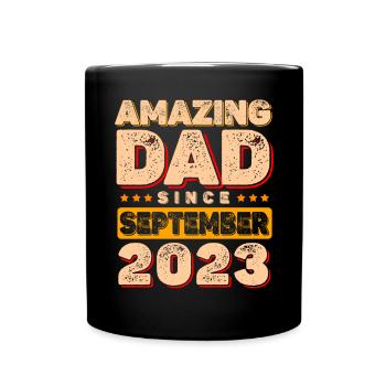 Grand papa depuis septembre 2023 - Mug uni - noir - Devant
