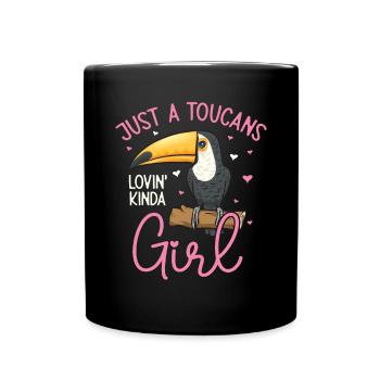 Toucan Bird Rainforest - Full Colour Mug - black - Front