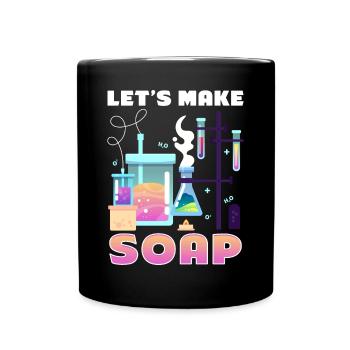 Fabrication de savon, savonnier, savonologue - Mug uni - noir - Devant