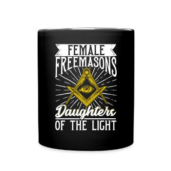 Masonic Freemasonry Fraternal - Tasse einfarbig - Schwarz - Vorne