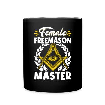 Masonic Freemasonry Fraternal - Tasse einfarbig - Schwarz - Vorne