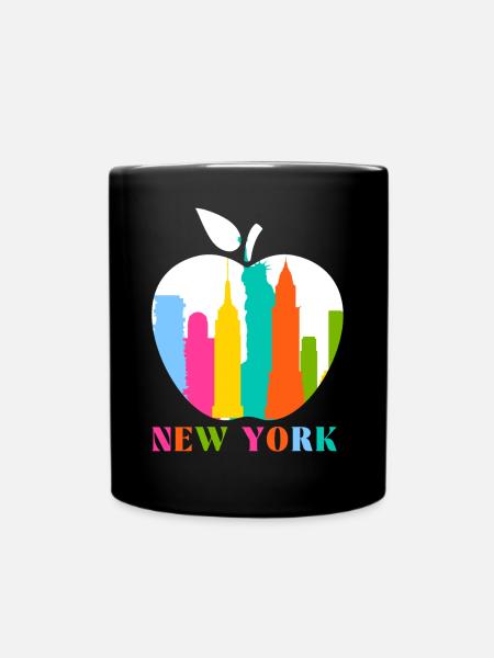New York - Tasse einfarbig - Schwarz