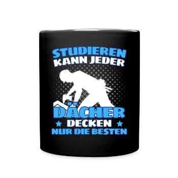 I'M A ROOFER! THE FUNNY ROOFER SAYING - Full Colour Mug - black - Front