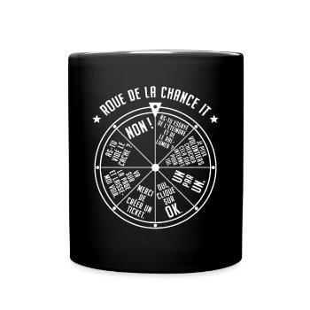 Roue de la Chance IT Support Service Desk IT Nerd - Mug uni - noir - Devant