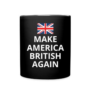 Make America British Again Union Jack Flag - Full Colour Mug - black - Front