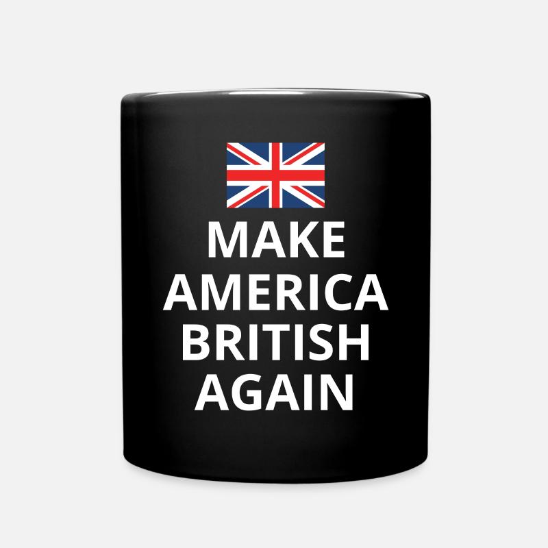 Make America British Again Union Jack Flag - Full Colour Mug - black