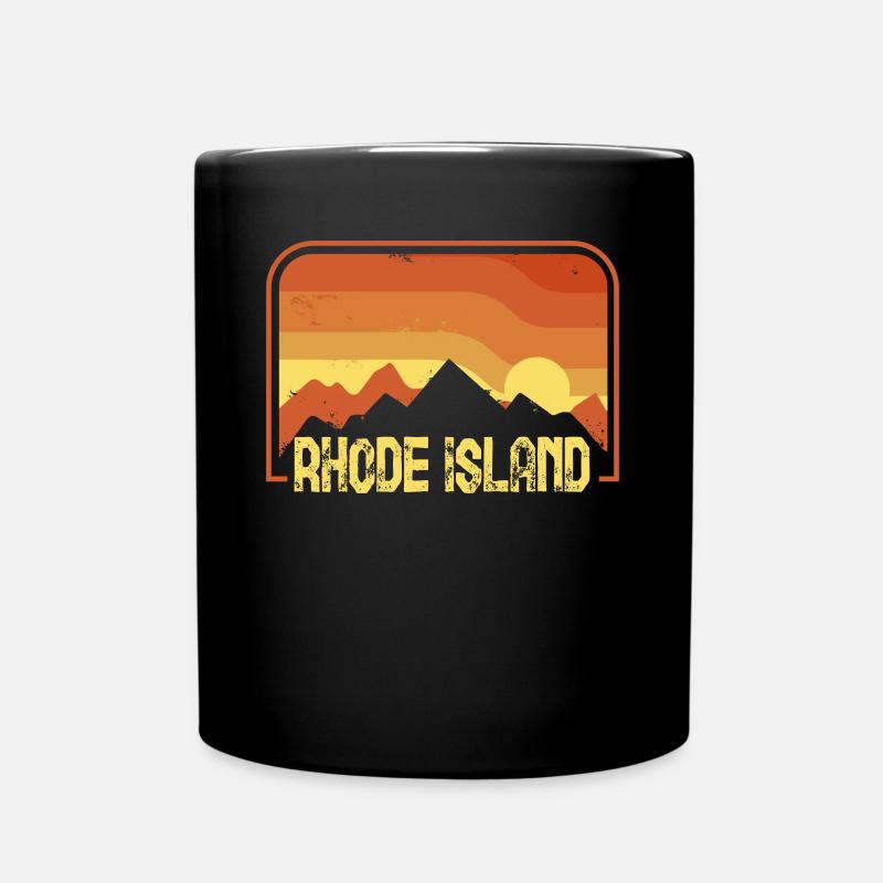 Rhode Island - Tasse einfarbig - Schwarz