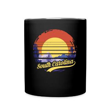 South Carolina - Tasse einfarbig - Schwarz - Vorne
