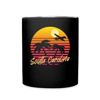South Carolina - Tasse einfarbig - Schwarz - Vorne