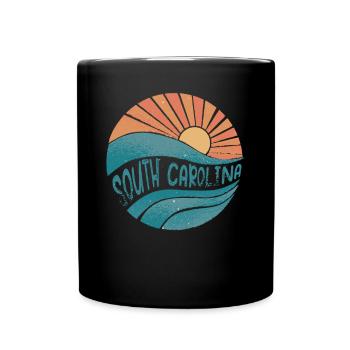 South Carolina - Tasse einfarbig - Schwarz - Vorne