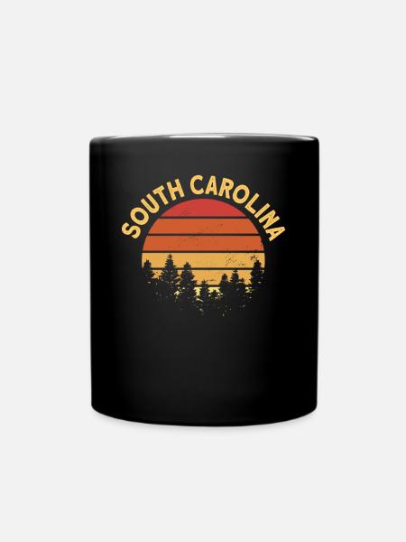 South Carolina - Tasse einfarbig - Schwarz