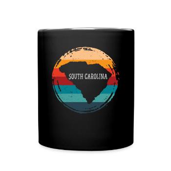 South Carolina - Tasse einfarbig - Schwarz - Vorne