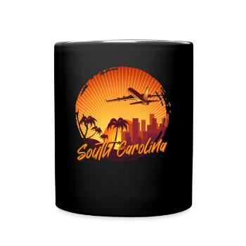 South Carolina - Tasse einfarbig - Schwarz - Vorne
