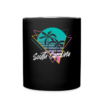 South Carolina - Tasse einfarbig - Schwarz - Vorne
