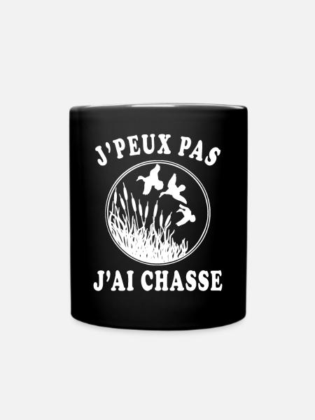 J'peux pas j'ai chasse - Mug uni - noir