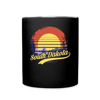 South Dakota - Tasse einfarbig - Schwarz - Vorne