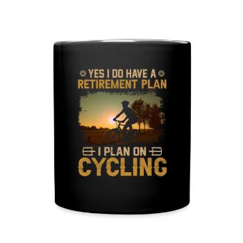 Cyclist Bike Rider Bicycle Riding Mountainbike - Full Colour Mug - black - Front