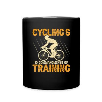 Cyclist Bike Rider Bicycle Riding Mountainbike - Full Colour Mug - black - Front