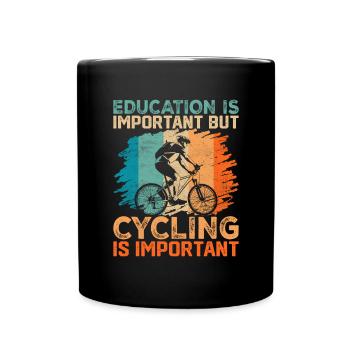 Cyclist Bike Rider Bicycle Riding Mountainbike - Full Colour Mug - black - Front