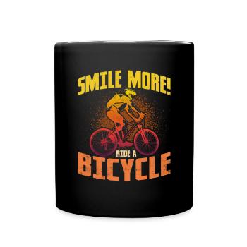Cyclist Bike Rider Bicycle Riding Mountainbike - Full Colour Mug - black - Front
