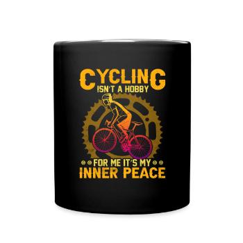Cyclist Bike Rider Bicycle Riding Mountainbike - Full Colour Mug - black - Front