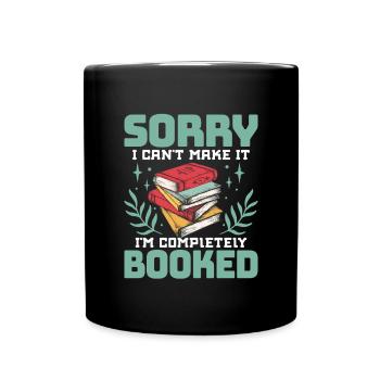 Coole Bücher Lesebuchliebhaber Alphabetisierung Bibliothekar - Tasse einfarbig - Schwarz - Vorne