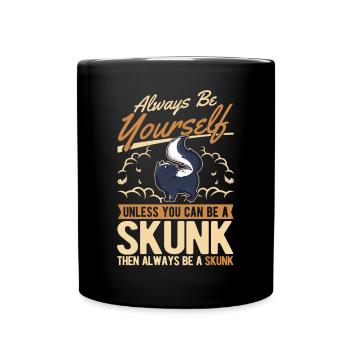 Sois toujours toi-même Skunk Stinkntier - Mug uni - noir - Devant