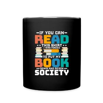 Coole Bücher Lesebuchliebhaber Alphabetisierung Bibliothekar - Tasse einfarbig - Schwarz - Vorne