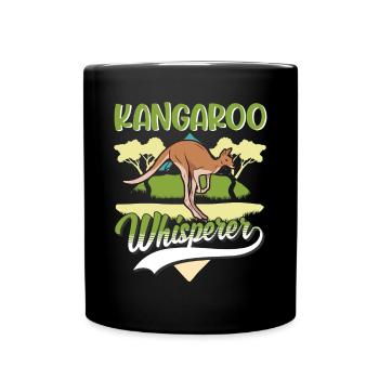 Kangaroo Whisperer Australia Kangaroo - Full Colour Mug - black - Front