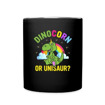Lustiger Dinosaurier-Spruch T Rex Dino - Tasse einfarbig - Schwarz - Vorne